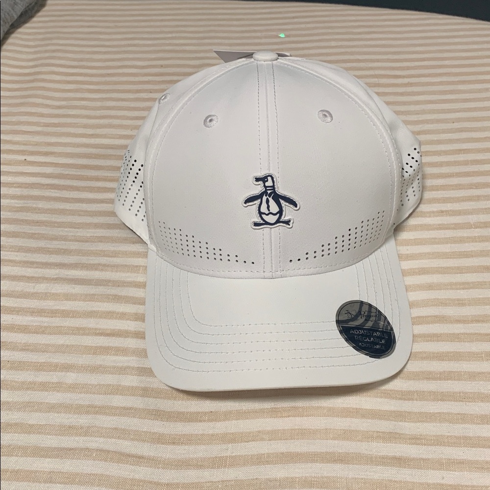Original Penguin White Cap with Logo
